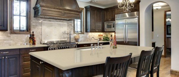 Almond Roca Quartz Countertop