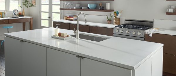 Arctic White Quartz Countertop