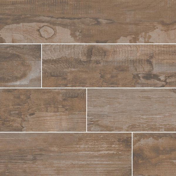 Salvage Brown Porcelain Wood Look Tile