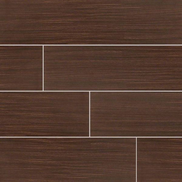 Chocolate Sygma Ceramic Wood Look Tile