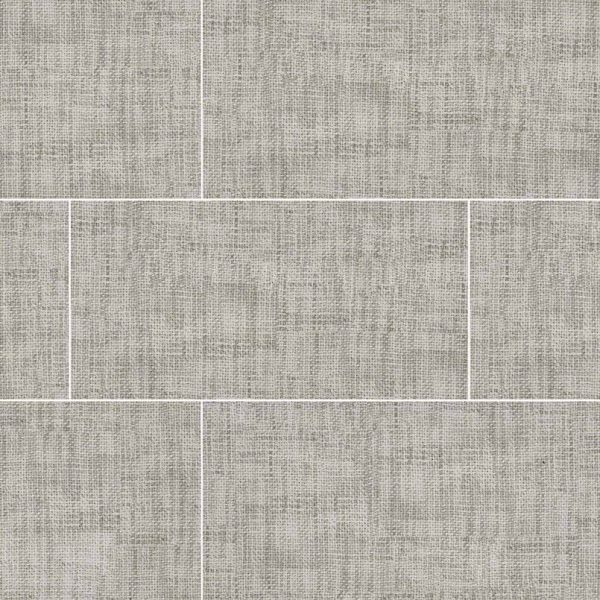 TekTile CrossHatch Gray Porcelain Tile