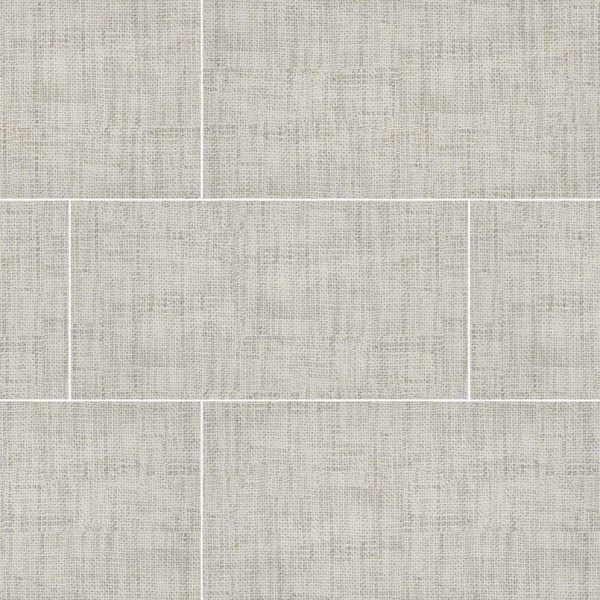 TekTile CrossHatch Ivory Porcelain Tile