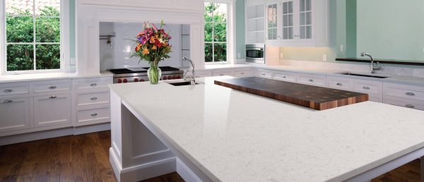 Glacier White Quartz Countertop