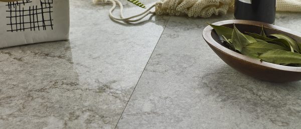 Gray Lagoon Concrete Quartz Countertop