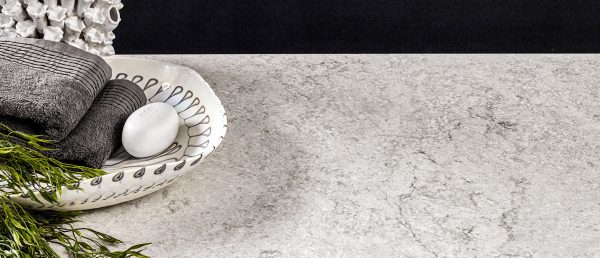 Gray Lagoon Concrete Quartz Countertop