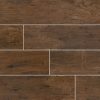 Red Salvage Porcelain Wood Tile