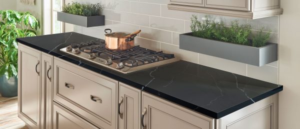 Marquina Midnight Quartz Countertop