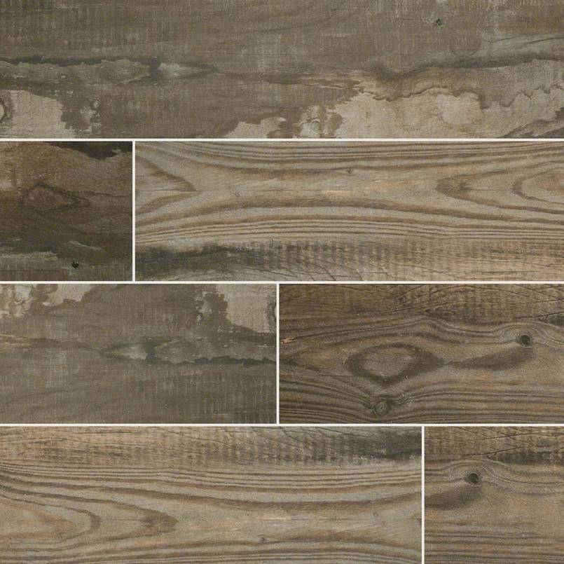 Salvage Musk Porcelain Wood Look Tile Kitchen Cabinets Tiles