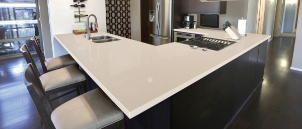 Pebble Rock Quartz Countertop