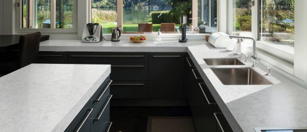 Pelican White Quartz Countertop