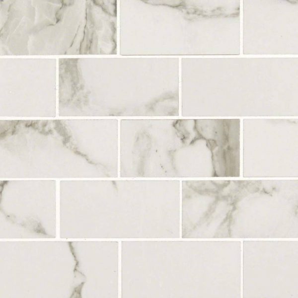 Pietra Statuario 2x4 Porcelain Tile