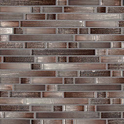 Akaya Copper Interlocking 8mm Glass Tile