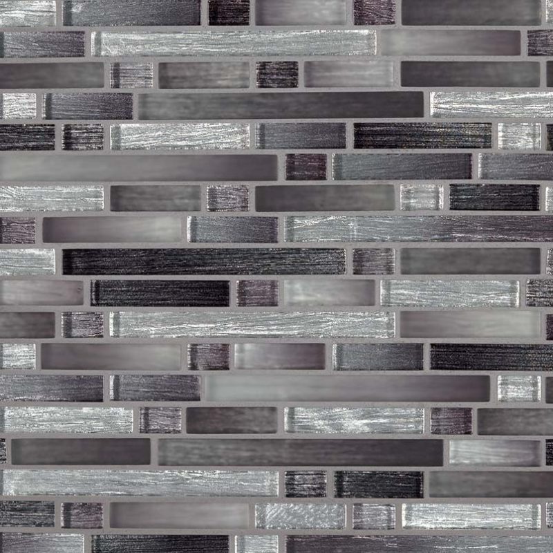 Akaya Copper Interlocking 8mm Glass Backsplash Tile Kitchen