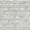 Antico Pewter Interlocking Pattern 8mm Glass Tile