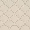 Almond Glossy Arabesque Mosaic