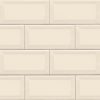 Almond Glossy Subway Tile 3x6