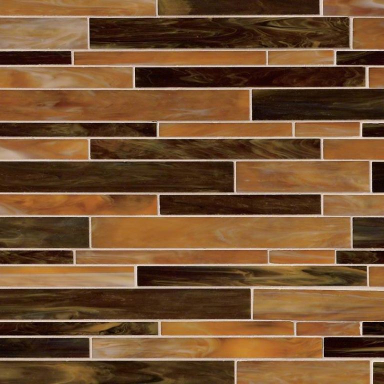 Ambrosia Interlocking Pattern 4mm Glass Backsplash Tile Kitchen