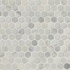 Arabescato Carrara 1x1 Honed in 12x12 Mesh