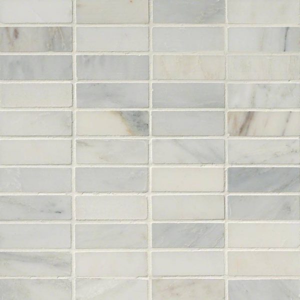 Arabescato Carrara1x3 Honed in 12x12 Mesh