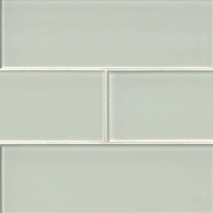 Arctic Ice Glass Subway Backsplash Tile 4x12