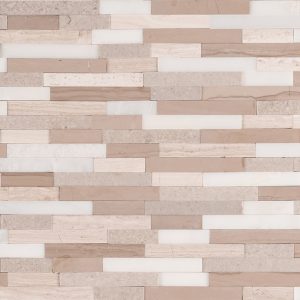 Arctic Storm Interlocking 3D Peel and Stick Backsplash