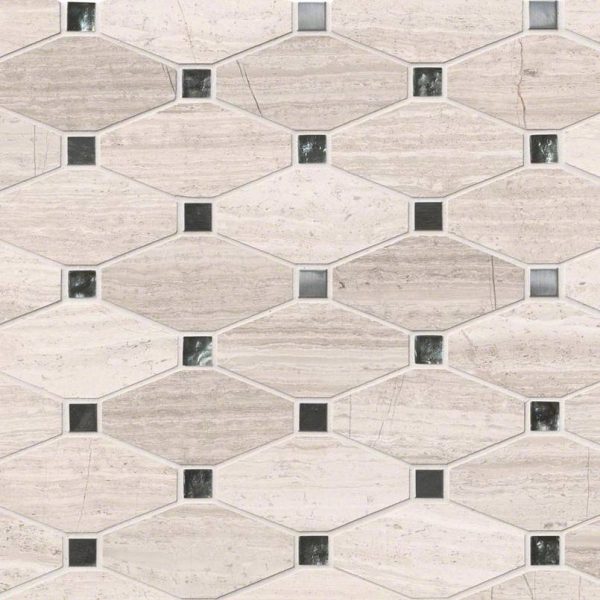 Bayview Elongated Octagon Backsplash Tile