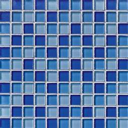 BLUE BLEND GLASS 1X1X8MM Glass Tile