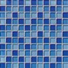 BLUE BLEND BRICK GLASS 1X2X8MM Glass Backsplash Tile
