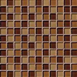 BROWN BLEND GLASS 1X1X8MM Glass Tile