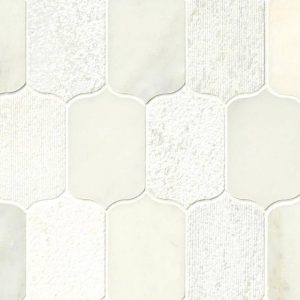 Calypso Blanco Lotus Pattern Multi Finish Backsplash Tile