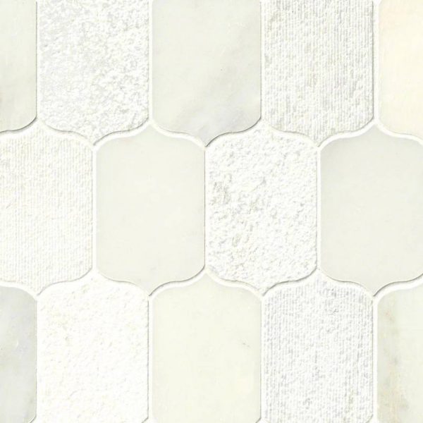 Calypso Blanco Lotus Pattern Multi Finish Backsplash Tile