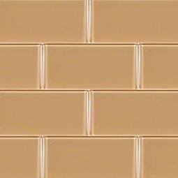 Caramel Glass Subway Tile 3x6 Glass Tile