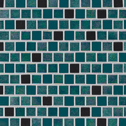 Carribean Mermaid 1x1x4mm Staggered  Glass Tile