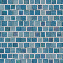 Carribean Reef 1x1x4mm Staggered  Glass Tile