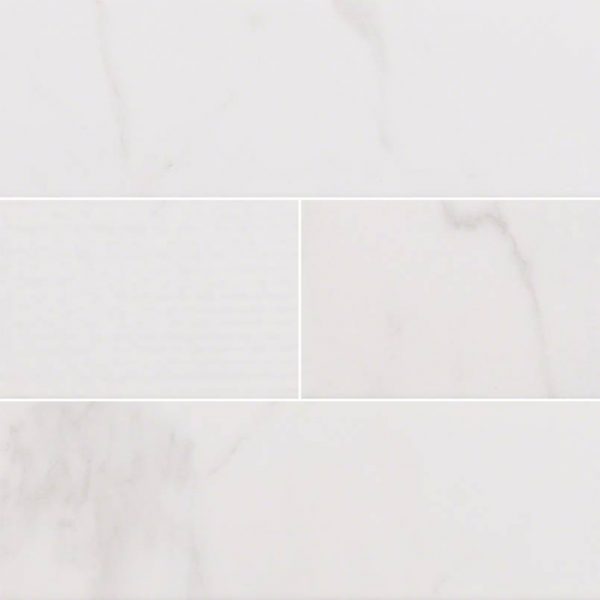 Classique White Carrara Glossy 4x16 Mix