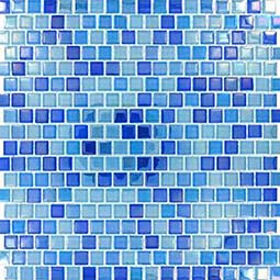 Dark Blue Blend  Glass Tile