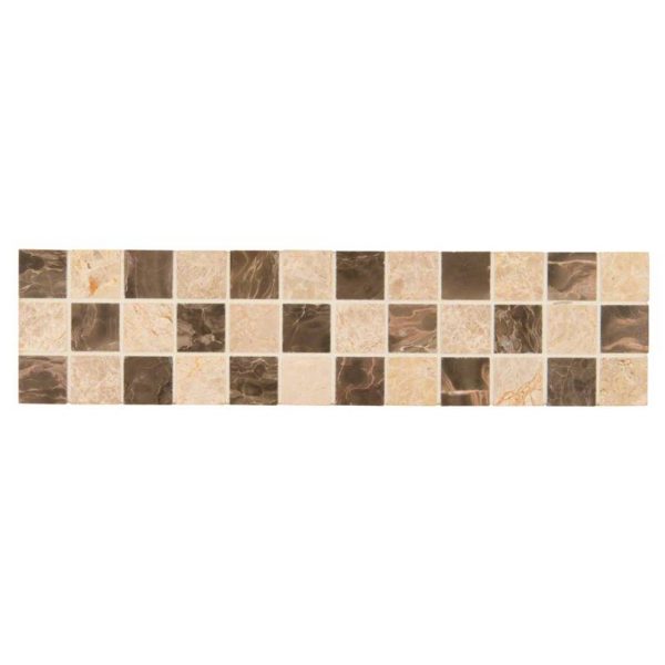 Emperador Dark and Emperador Light 3x12 Polished Border