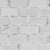 Frosted Icicle Glass Subway Backsplash Tile 3x9