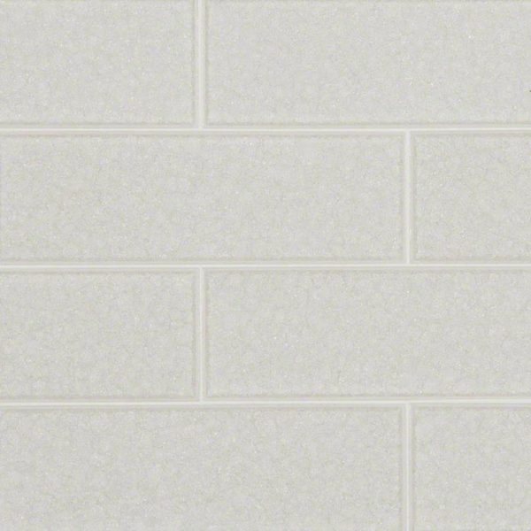 Frosted Icicle Glass Subway Backsplash Tile 3x9