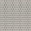 Gray Glossy Herringbone Mosaic