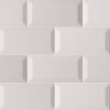 Gray Glossy Subway Tile 4x16