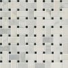 Greecian White Basketweave Pattern-2 Polished Tile