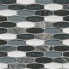 Harbor Gray Subway 2x4x8mm Glass Backsplash Tile