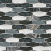 Harbor Gray Subway 2x4x8mm Glass Backsplash Tile