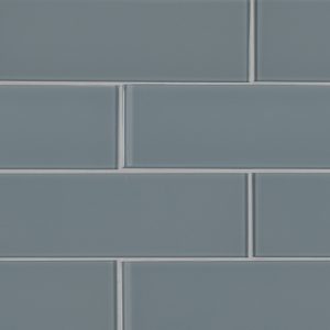 Harbor Gray 3x9x8mm Glass Backsplash Tile