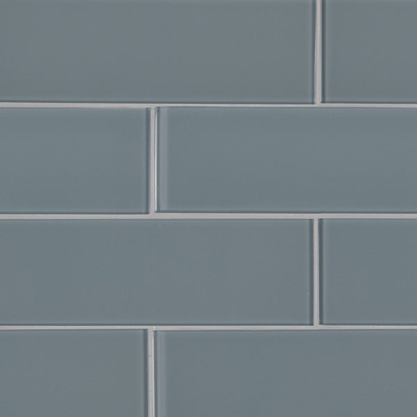 Harbor Gray 3x9x8mm Glass Backsplash Tile