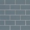 Harbor Gray Subway Tile 3x6x8mm Glass Backsplash Tile