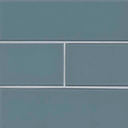 Harbor Gray Subway Tile 4x12x8mm Glass Tile