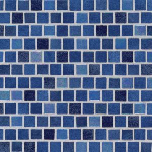 Hawaiian Blue 1x1x4mm Staggered  Glass Backsplash Tile