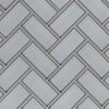 Ice Floe Blend Interlocking Pattern 8mm Glass Tile